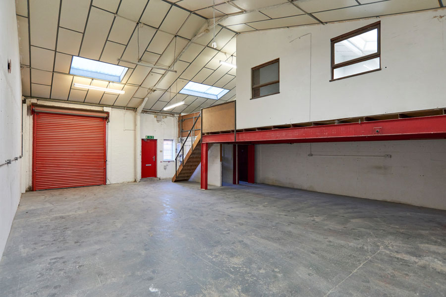 Interior of light industrial unit - Warwick House fronts the industrial estate in Southam